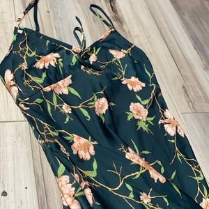 Urban Outfitters Green Floral Maxi Dress S